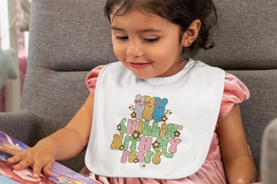 Discover Chillin' with My Peeps Easter Baby Bib