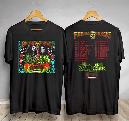 Discover Cooper Alice Rob Zombie Tour 2023 Parade Freaks And T-Shirt