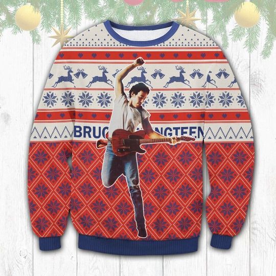 Discover Bruce Springsteen Merry Christmas 3D Sweater