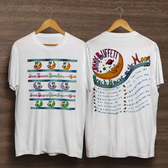 Discover Jimmy Buffett Beach House on The Moon Time Tour Vintage T Shirt