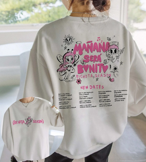 Discover Karol G Tour 2023 Double Side Sweatshirt, La Bichota Music Concert Sweatshirt