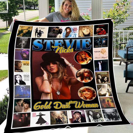 Discover Stevie Nicks Gold Dust Woman Fleece Blanket