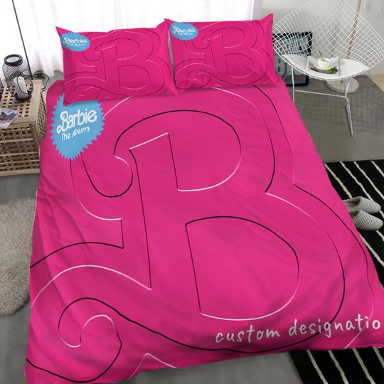 Discover Personalize Barbie Pattern Bedding Set