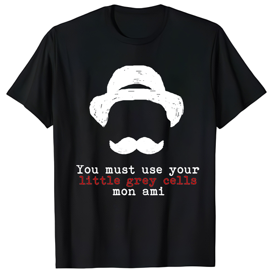 Discover Agatha Christie Hercule Poirot Little Grey Cells T-Shirt
