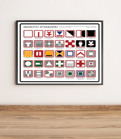 Discover Alien Semiotic Standard Premium Matte Poster