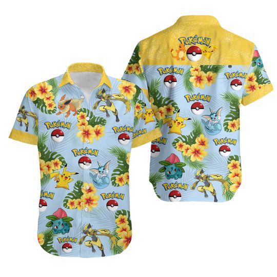 Discover Tlmus PKM Lugia Hawaiian Shirt