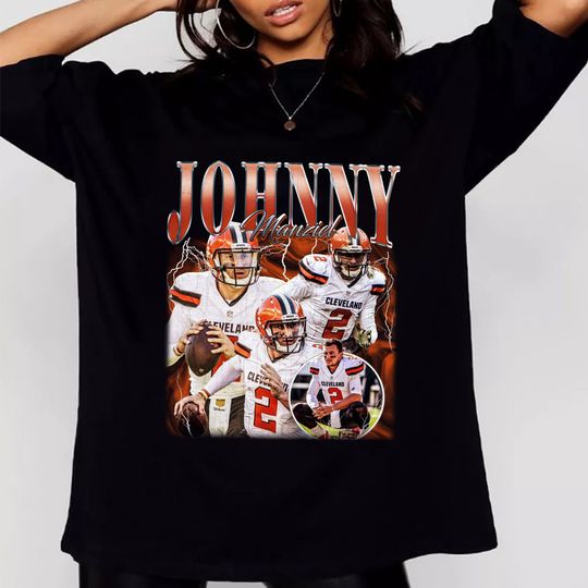 Discover Johnny Manziel Vintage Style Bootleg T-Shirt, Johnny Manziel Shirt
