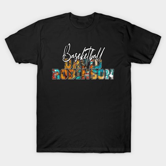 Discover Graphic Colorful Artwork David Sports Proud Name Basketball - Robinson - T-Shirt