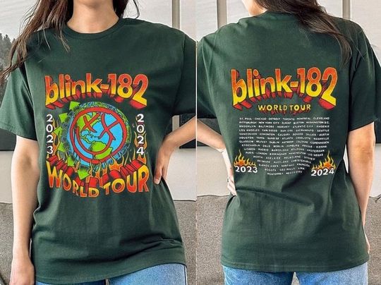 Discover B182 The World Tour 2023-2024 2Sides Shirt, B182 Rock n' Roll T Shirt