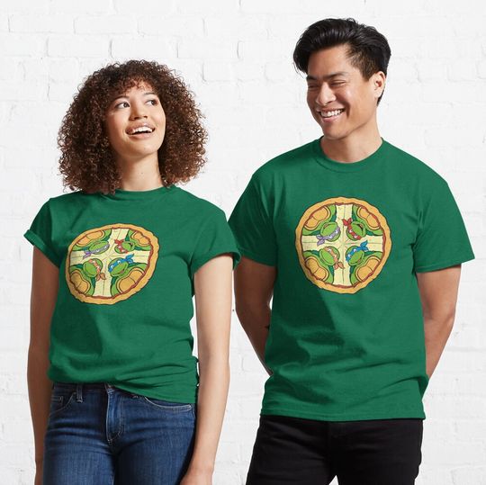 Discover Pizza Time Classic T-Shirt Ninja Turtles