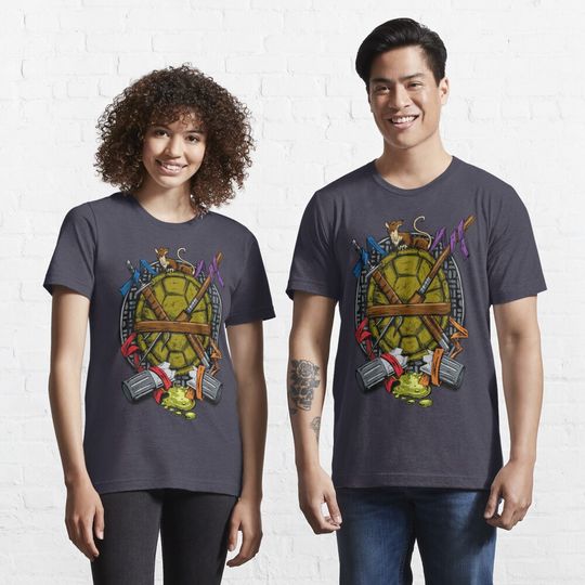 Discover Turtle Family Crest - Full Color Essential T-Shirt