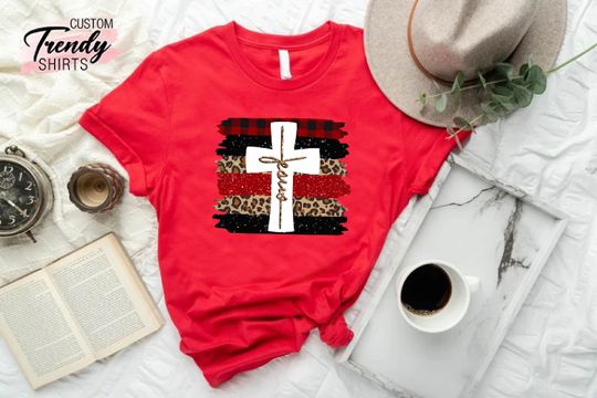 Discover Jesus Shirt, Christian Christmas Gift, Christian Christmas Shirts, Cross Shirt Women