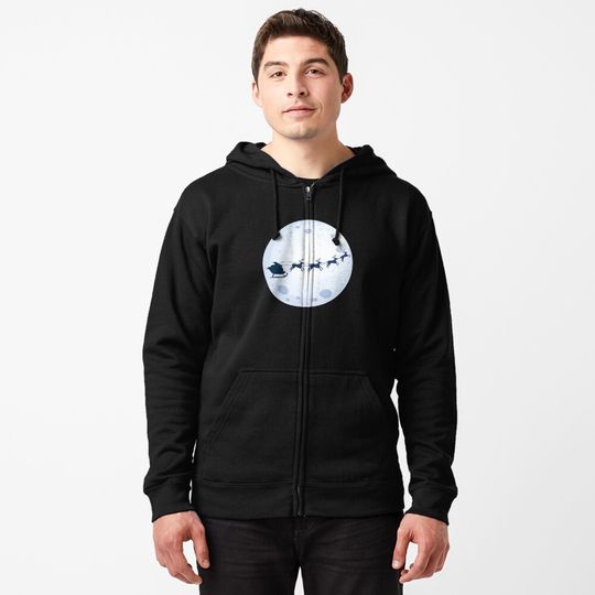 Discover Santa Claus Zipped Hoodie