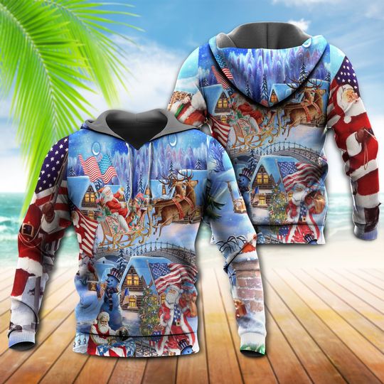 Discover America Christmas 3D Hoodie