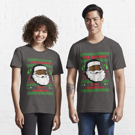 Discover Ugly Sweater Black Santa Essential T-Shirt
