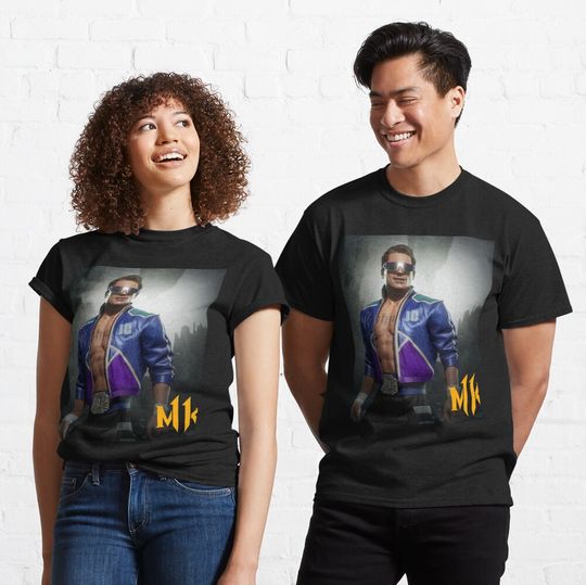 Discover Johnny Cage Classic T-Shirt, Johnny Cage Vintage Bootleg Shirt