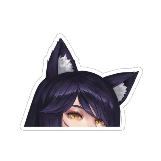 Discover Ahri Peeker Sticker  LoL Peeker Car Decal  League of Legends Waifu Gaming Sticker