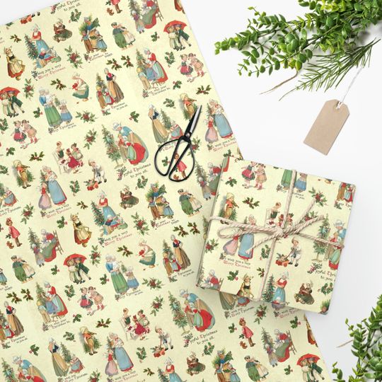 Discover Victorian Christmas Gift Wrapping Paper
