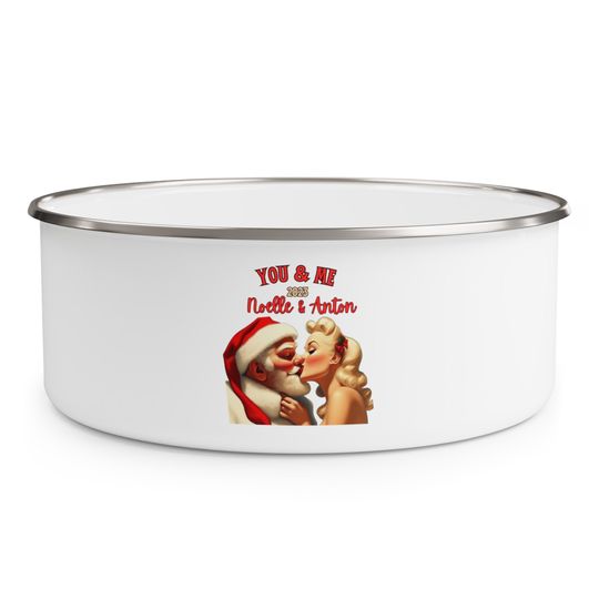 Discover Personalized, Enamel Bowl,House warming gift,wedding,Christmas,Mr and Mrs,Just married gift