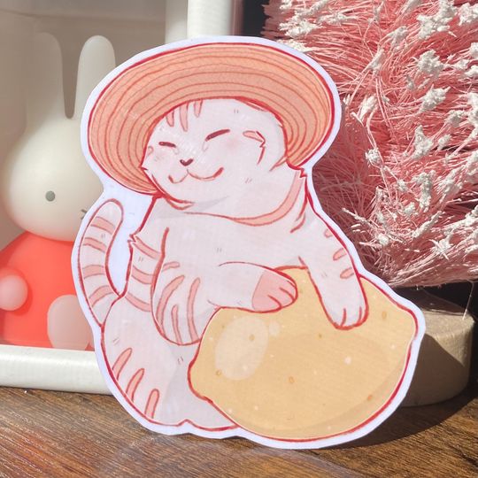 Discover Lemon Cat Sticker