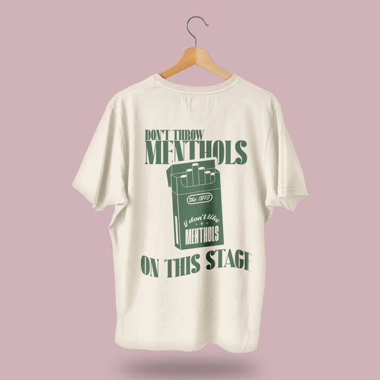 Discover The 1975 I Don't like menthols T shirt, merch, lyrics T shirt, matty healy