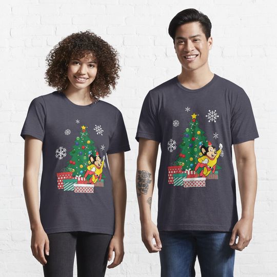 Discover Mighty Mouse Around The Christmas Tree Essential T-Shirt