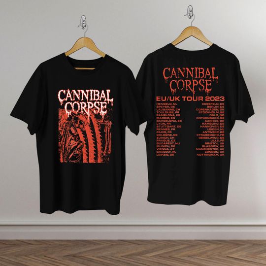 Discover Cannibal Corpse EU UK Tour 2023 T-Shirt