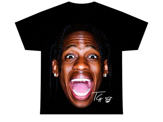 Discover Travis T-SHIRT | Rap Tee Concert Merch | Rare Hip Hop Graphic Print