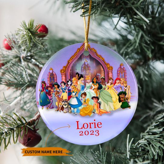 Discover Personalized Princess Group Christmas Ornament