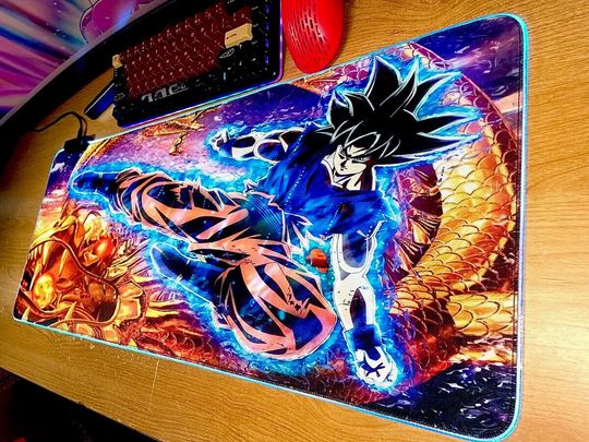 Discover Goku Dragon Ball LED RGB Mouse Pad
