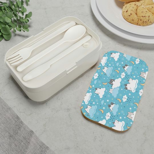 Discover Cute Kawaii Cat Bento Style Lunch Box Gift Bento-Style Lunch Box Cute Cat
