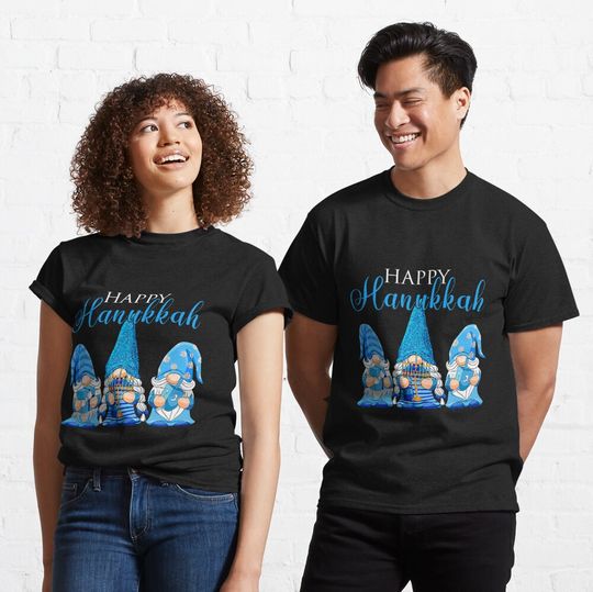 Discover Happy Hanukkah Gnome Funny Cute Gnome Classic T-Shirt
