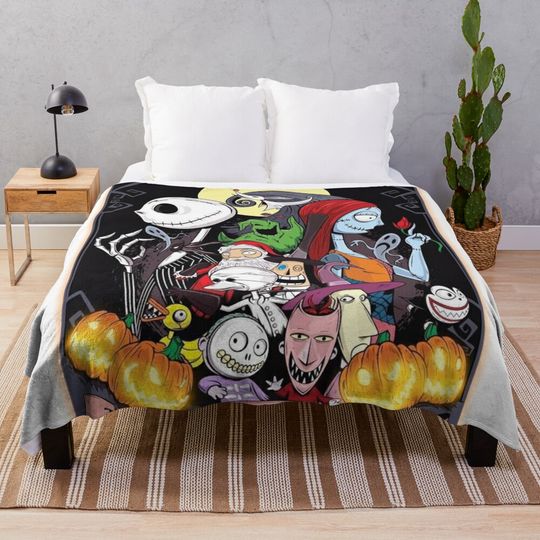 Discover Nightmare before christmas Throw Blanket