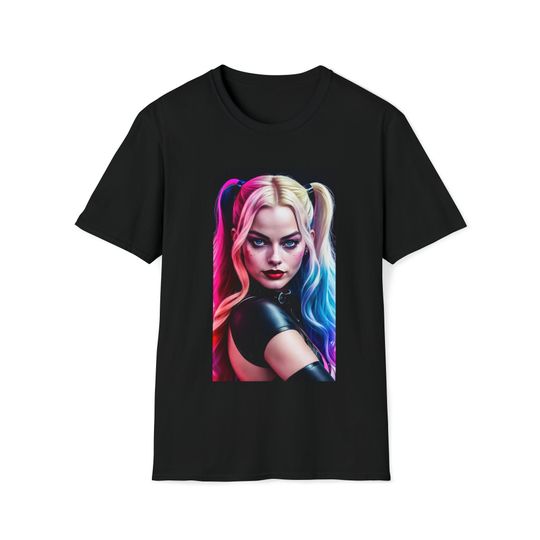 Discover DC Harley Quinn classic comic hero   - Unisex Softstyle T-Shirt