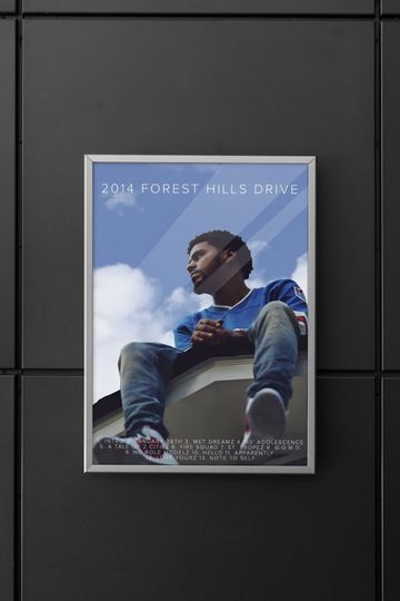 Discover J Cole Album Poster | 2014 Forest Hills Drive Album Poster