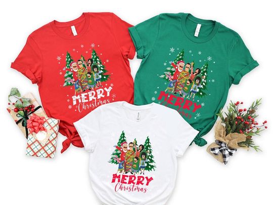 Discover Bob Burgers Christmas family matching Shirt, Burgers Family