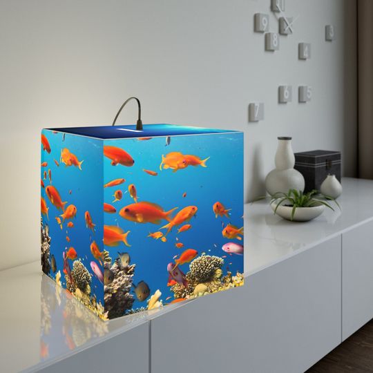 Discover Aquaruim Fish Ocean Light Cube Lamp