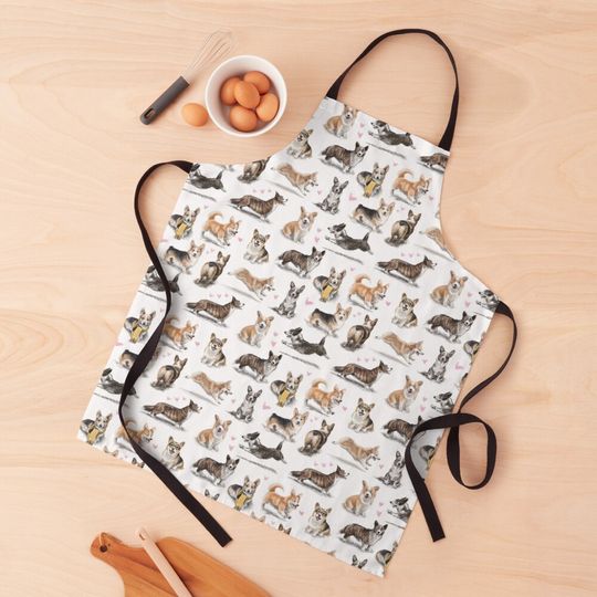 Discover Corgi Dog Lover Kitchen Apron