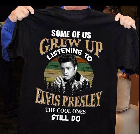 Discover Vintage Elvis Presley Singer Legend Men T-shirt Black Unisex All Sizes