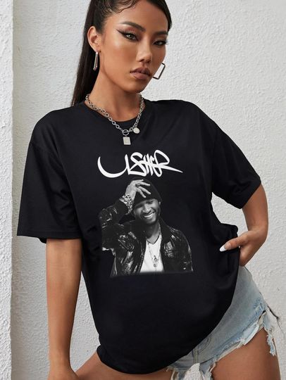 Discover Vintage Usher Unisex Graphic Concert T-Shirt
