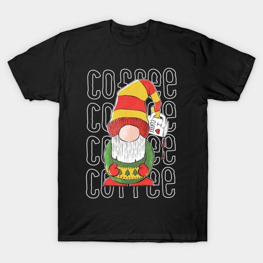 Discover Christmas Coffee Gnome - Christmas Coffee - T-Shirt