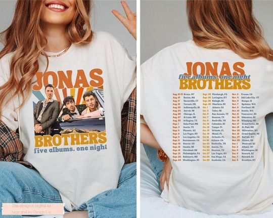 Discover Jonas Brothers Band Tour Tee 2023