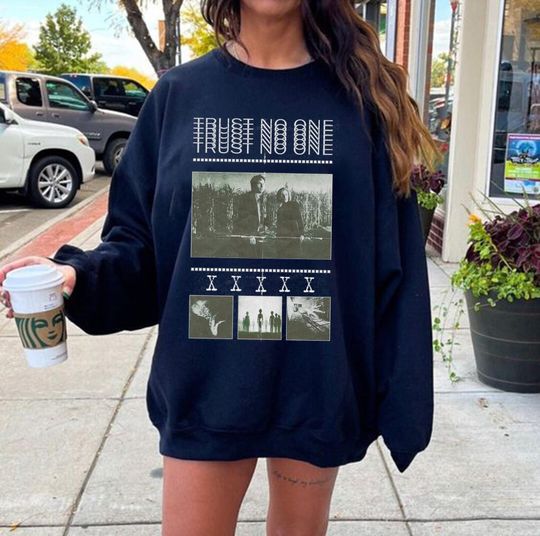 Discover Trust No One The X-files Scully and Mulder Aesthetic Sweashirt