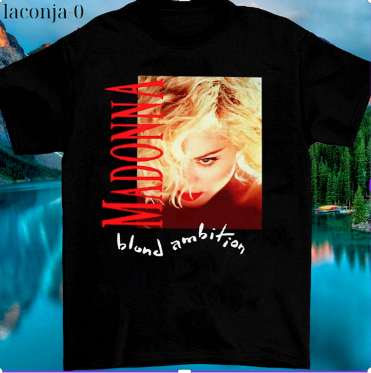 Discover T-Shirt Ambition Tour Hot Blond World Madonna Size S- 5XL Gift Fans Unisex