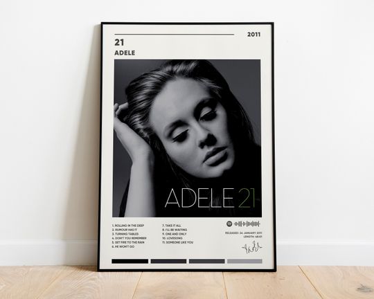 Discover Adele 21 Album Cover Poster, Adele 21 Poster
