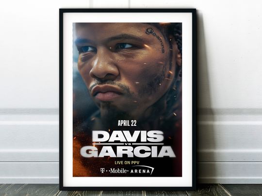 Discover Gervonta Tank Davis vs. Ryan Garcia Fight Poster 2023