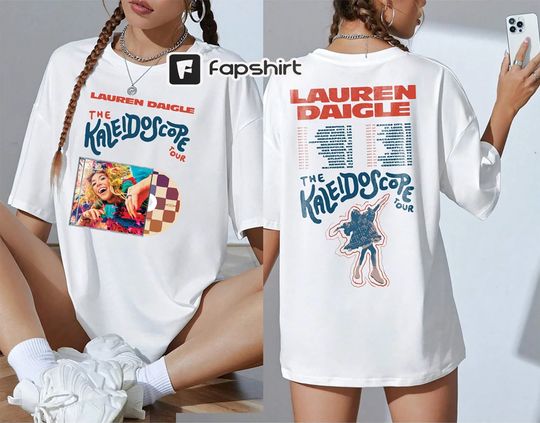 Discover Vintage Lauren Daigle Shirt, The Kaleidoscope Tour 2023 Shirt