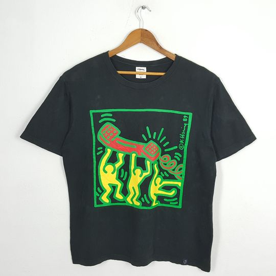 Discover Vintage KEITH HARING Art Japanese Brand T-Shirt