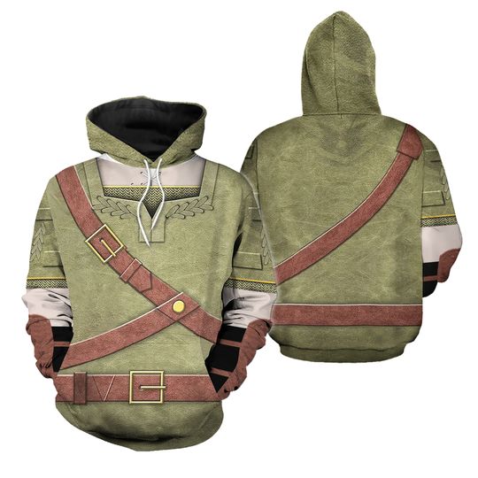Discover The Legend Of Zelda Link Full Over Print 3D Hoodie
