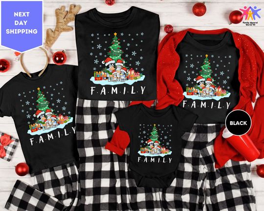 Discover Christmas BlueyDad Family T-Shirt - Party Edition